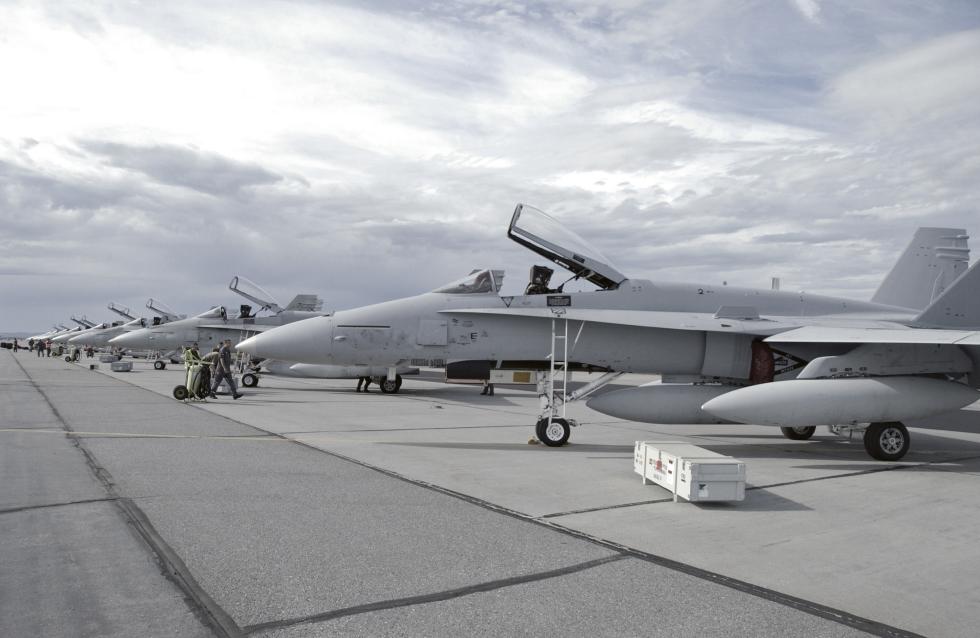 FA-18 Fleet on the ground